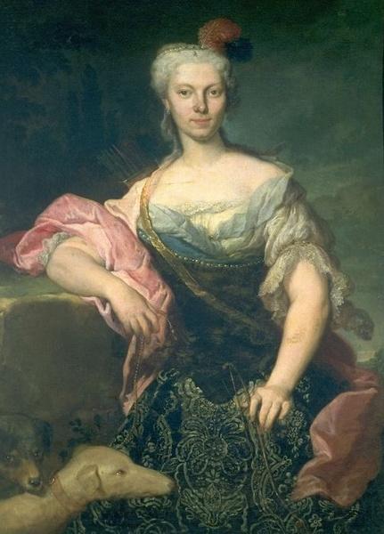 Jacopo Amigoni Bildnis einer Dame als Diana France oil painting art